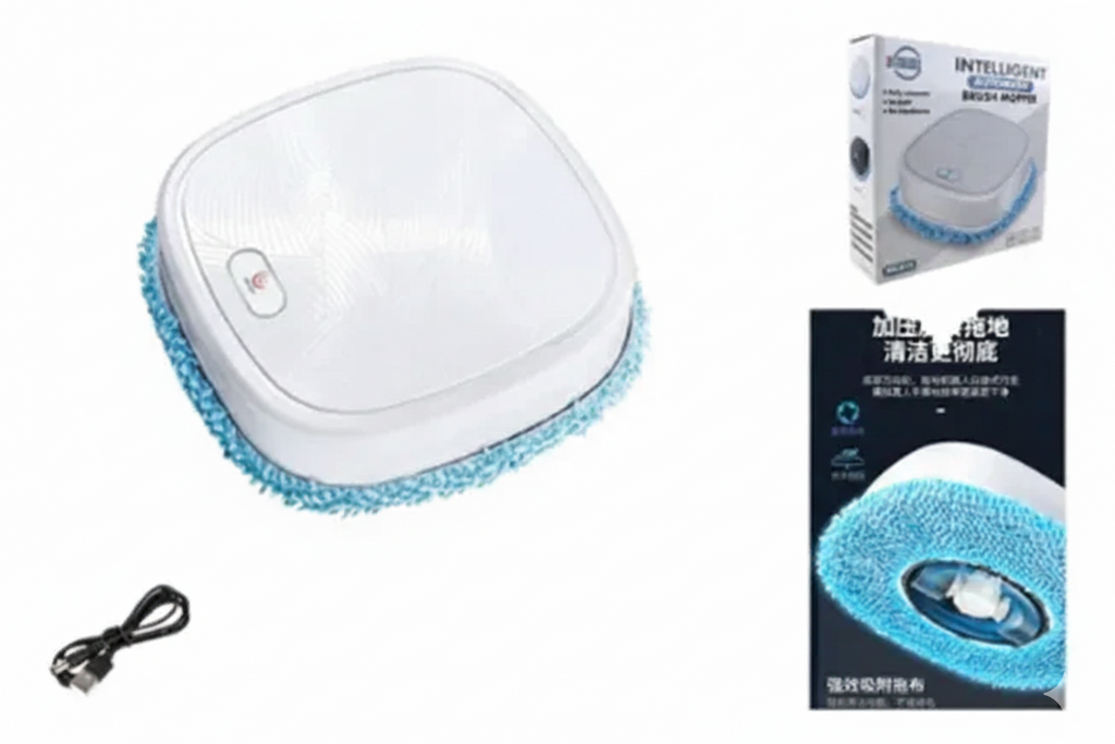 Aspiradora Brilladora Robot Blanco