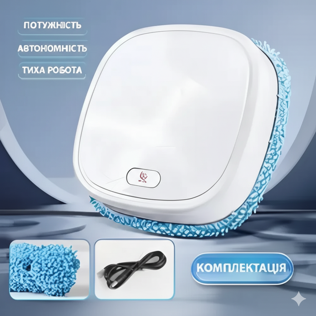 Aspiradora Brilladora Robot Blanco